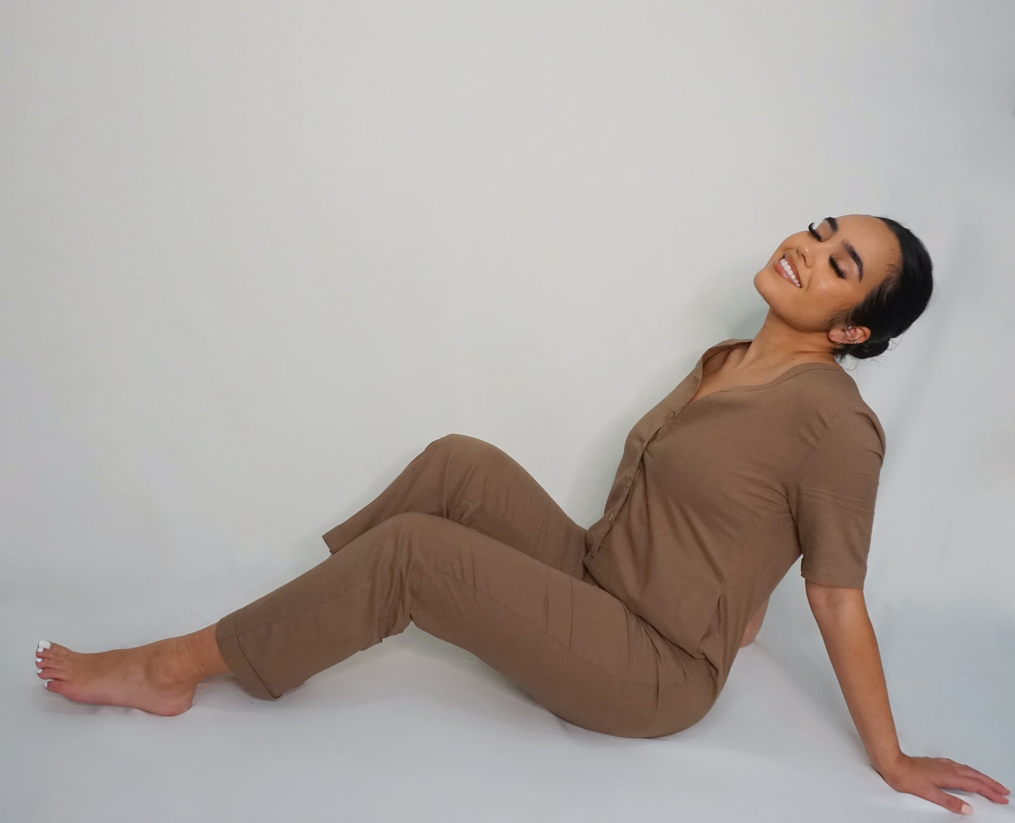 Cocoa - Lightweight Linen Jumpsuit