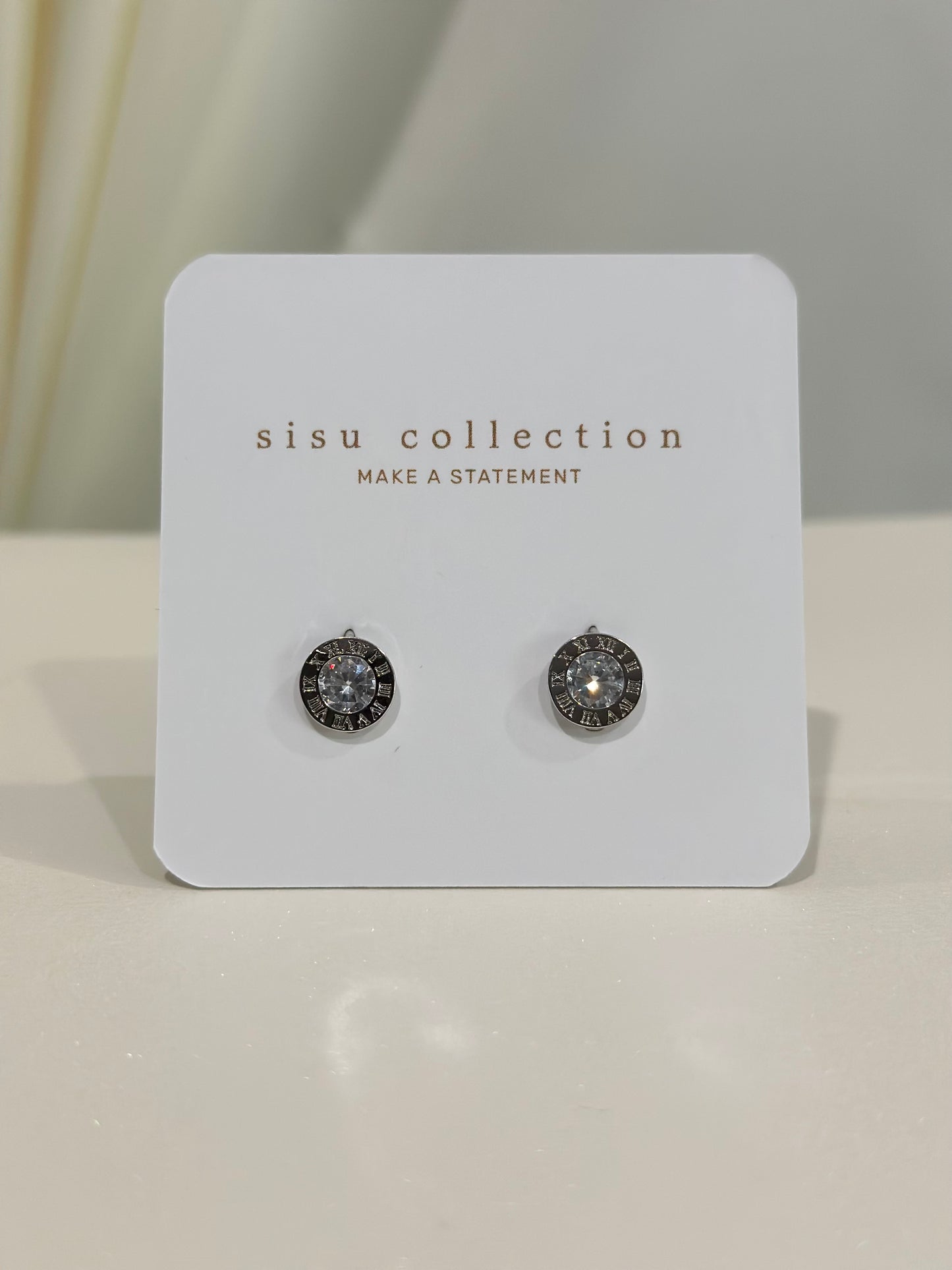 CZ Silver Earrings